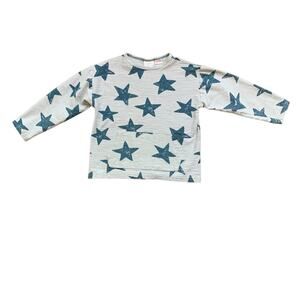 Zara star print textured shirt 3-4 years